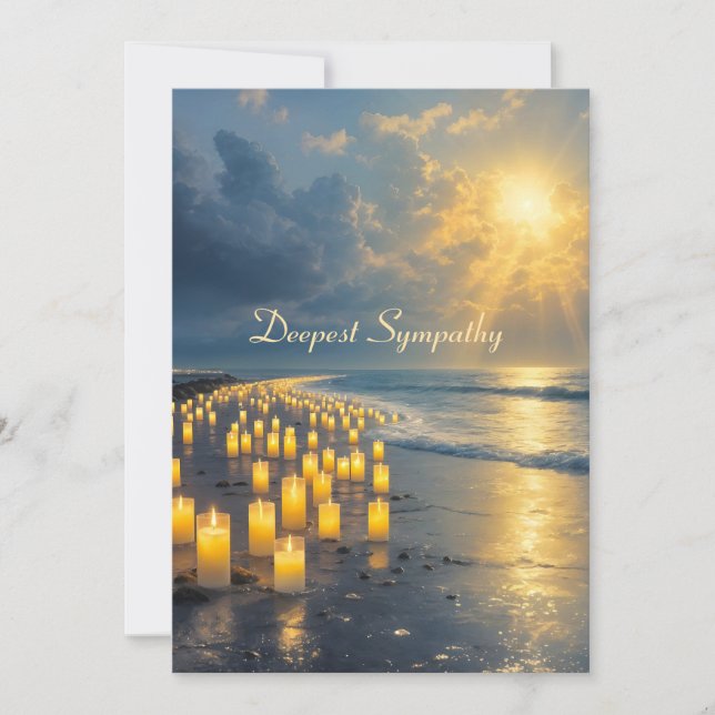 Candlelights on the coast in the dark, sympathy  (Front)