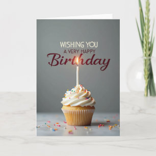 Candlelit Birthday Wish Card