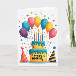 Candlelit Cake Birthday Card