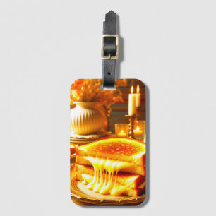 Candlelit Comfort Meal: Grilled Cheese Sandwich Luggage Tag