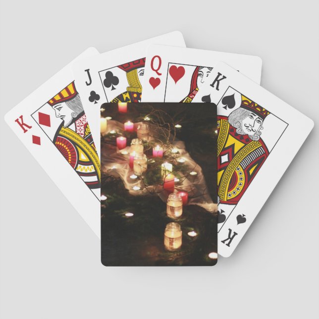 Candlelit Forest Playing Cards – Customisable (Back)