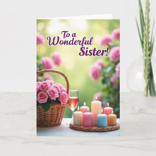 Candlelit Serene Mothers Day Card