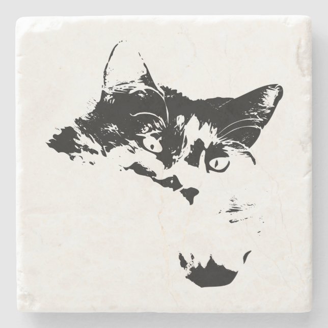 Candlelit Watch Stone Coaster (Front)