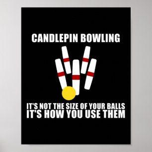 Candlepin Bowling Not The Size Of Ll New England C Poster