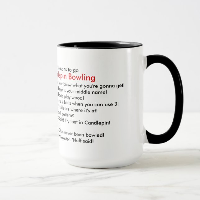 Candlepin Mug - Top 10 Reasons (Right)