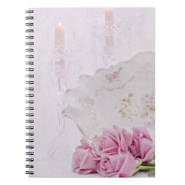 Candles and Roses Notebook (Front)