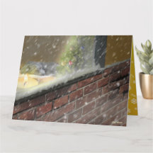 Candles and sleeping dogs at the window (2) Christ