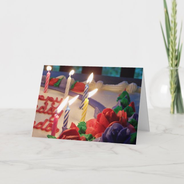 Candles Birthday Card (Front)
