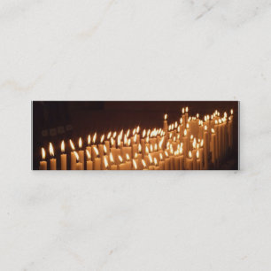Candles bookmark business card