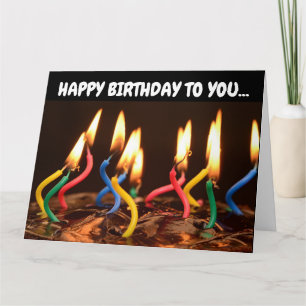 CANDLES CAKE BIRTHDAY OVERSIZED CARDS CARD