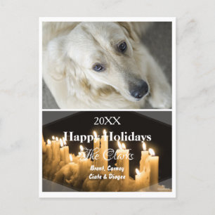 Candles Christmas Photo Postcard - HAMbWG