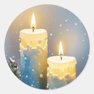 Candles Delight Classic Round Sticker