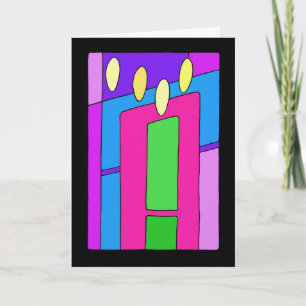 Candles for Christmas Holiday Card