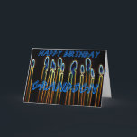 Candles Happy Birthday Grandson Card<br><div class="desc">Candles Happy Birthday Grandson Card</div>