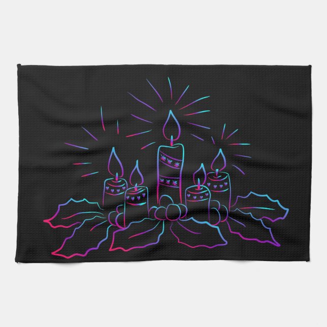 Candles  Kitchen Towels (Horizontal)