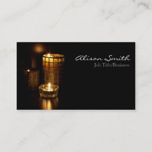 Candles/lights business cars business card