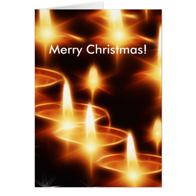 Candles Lights evening Dark Night Merry Christmas (Front)