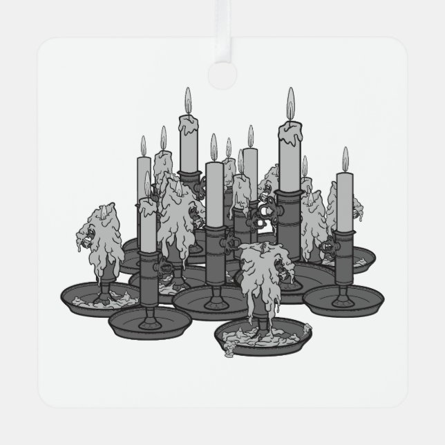 Candles Metal Tree Decoration (Front)