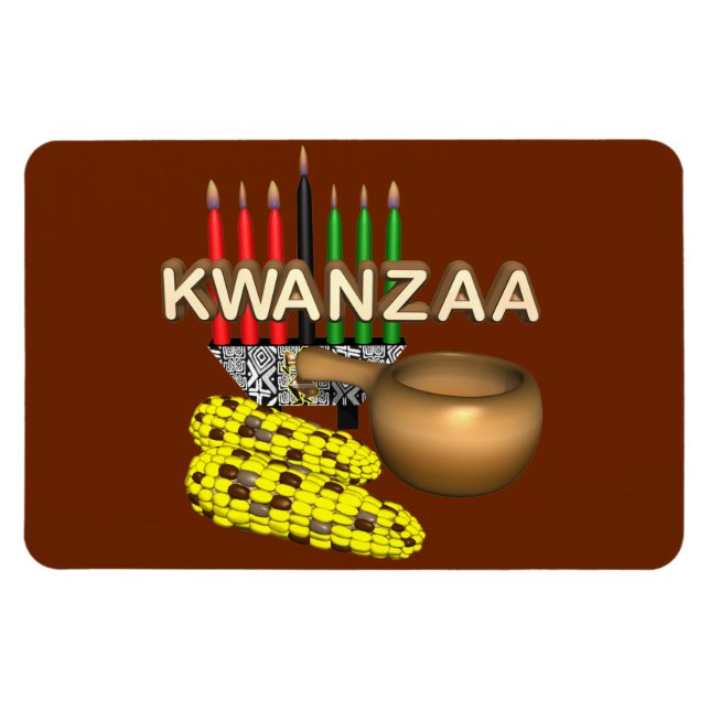 Candles of Kwanzaa - Magnet (Horizontal)
