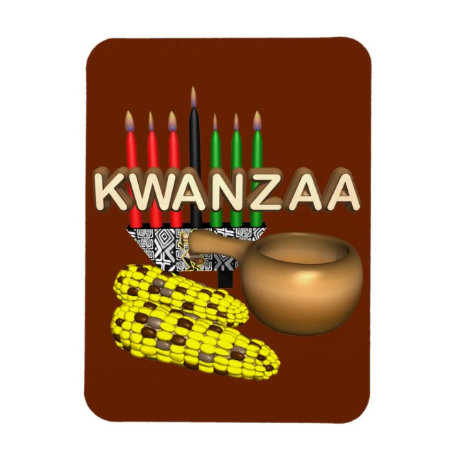 Candles of Kwanzaa - Magnet (Vertical)