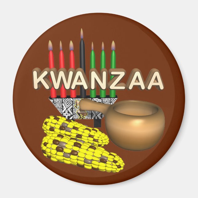 Candles of Kwanzaa - Magnet (Front)