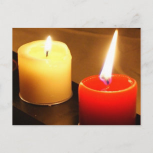 Candles Photo Postcard - Flames