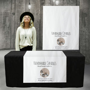 Candles Pop Up Shop Table Runner Sign Photo Vendor Tapestry
