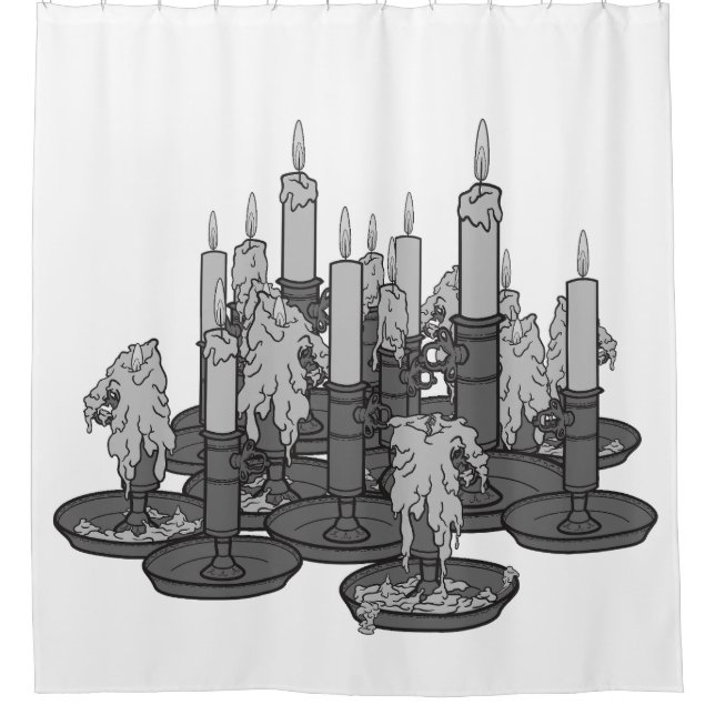 Candles Shower Curtain (Front)