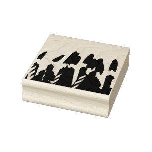Candles Tote Rubber Stamp