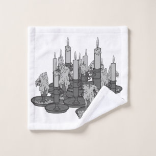 Candles Wash Cloth