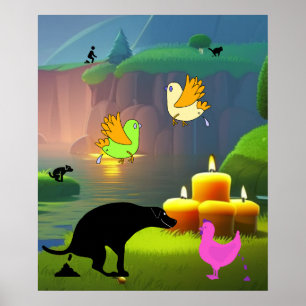 Candles won't Help Pooping Poster