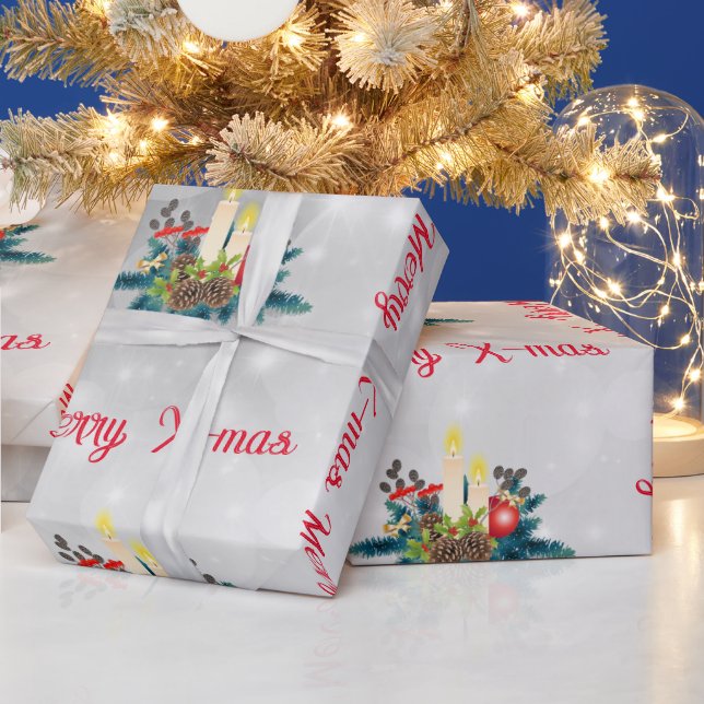 Candles Wrapping Paper (Holidays)