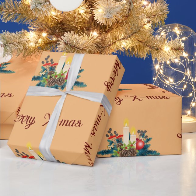 Candles Wrapping Paper (Holidays)