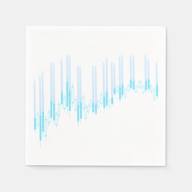 Candlestick chart napkin (Front)