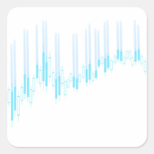 Candlestick chart square sticker