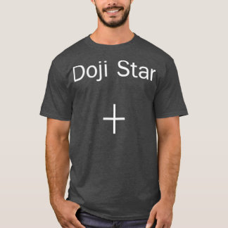 Candlestick Pattern BlackampWhite Doji Star T-Shirt
