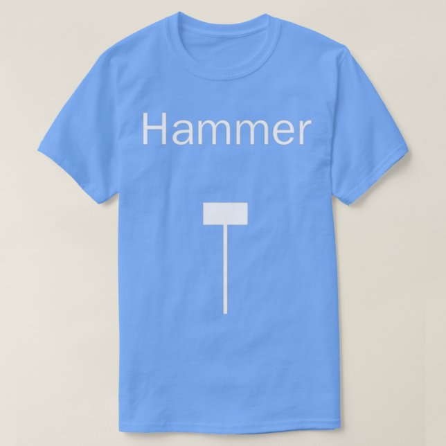 Candlestick Pattern BlackampWhite Hammer T-Shirt (Design Front)