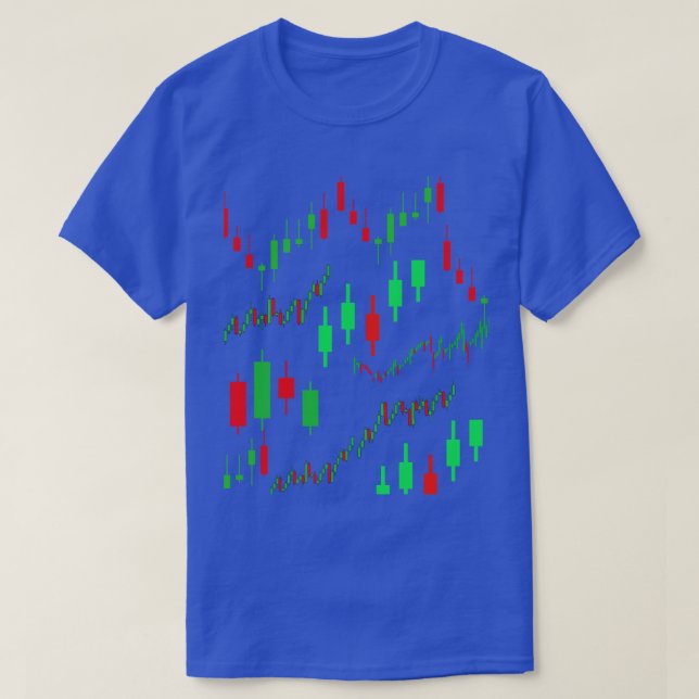 candlestick pattern T-Shirt (Design Front)