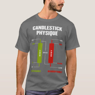 Candlestick Physique Stock Market Day Trader Inves T-Shirt