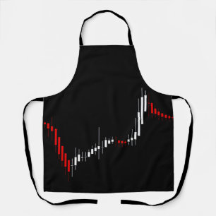 Candlestick Stock Market Chart Apron