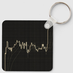 Candlestick Stock Market Financial Chart  Key Ring