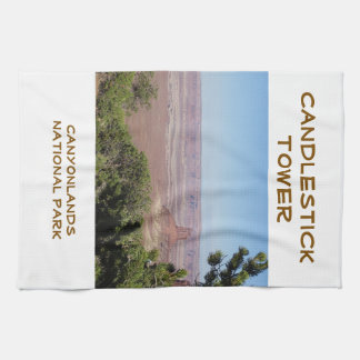 Candlestick Tower kitchen towel