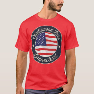 Candlewood Lake - Patriotic Connecticut Souvenir T T-Shirt
