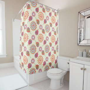Candy and Cakes Cream Shower Curtain