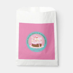 Candy and chocolate cake for birthday party favour bags