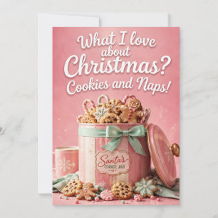 Candy and Cuddles Funny Christmas Greeting Card
