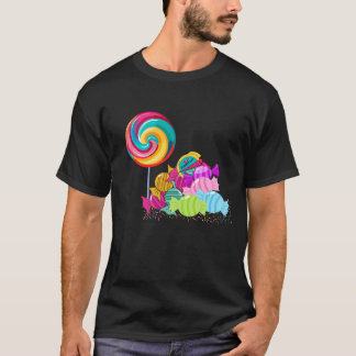 Candy and Lollipop T-shirt: Sweet Happiness T-Shirt