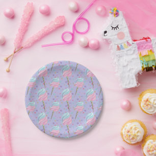 Candy and Sugar Pattern Paper Plate