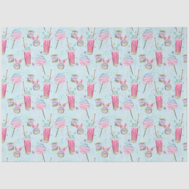 Candy and Sugar Pattern  Tissue Paper (Front)