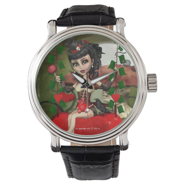 Candy Apple Love Gothic Lolita Art Watch (Front)